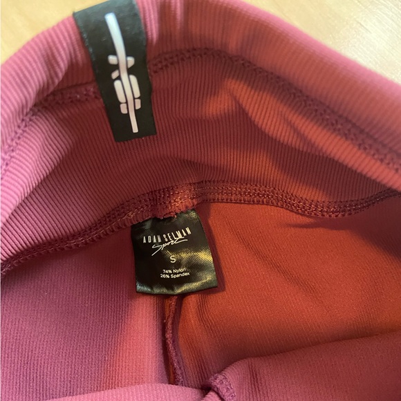 Adam Selman Sport Ribbed Burgundy Leggings and Sports Bra Set - Picture 10 of 10